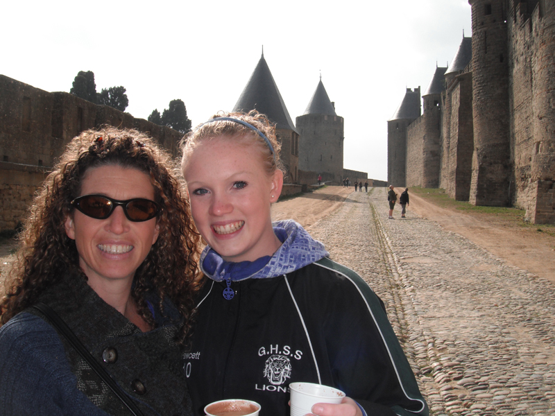 Mom & Jo at Carcassonne, France - Oct 2010